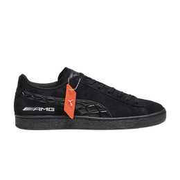 PUMA: Чёрные кроссовки  Suede