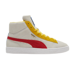PUMA: Белые кроссовки  Suede