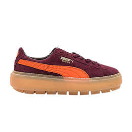 PUMA: Красные кроссовки  Suede