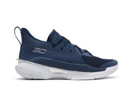 Under Armour: Синие кроссовки  Curry 7