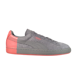 PUMA: Серые кроссовки  Suede