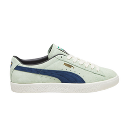 PUMA: Зелёные кроссовки  Suede