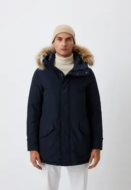 Woolrich: Синий пуховик