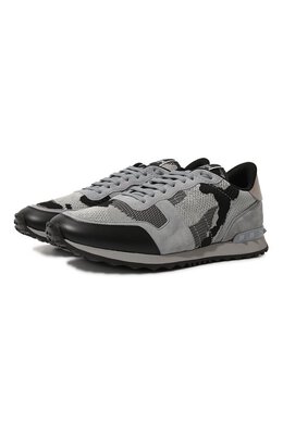 Valentino: Голубые кроссовки Rockrunner