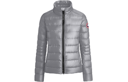 Canada Goose: Серебристый пуховик 