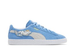 PUMA: Синие кроссовки  Suede