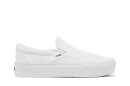 Vans: Белые кроссовки  Classic Slip On