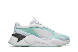 PUMA: Зелёные кроссовки  RS X3