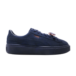 PUMA: Синие кроссовки  Suede