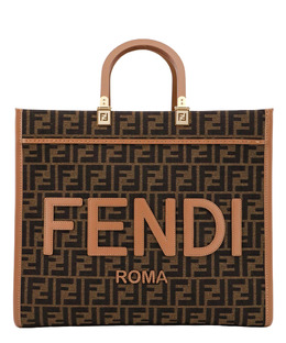 Fendi: Коричневая сумка  Sunshine