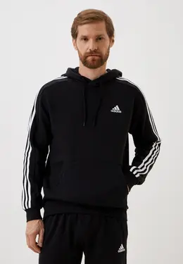 adidas: Чёрная толстовка