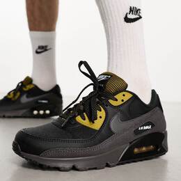 Nike: Чёрные кроссовки Air Max 90