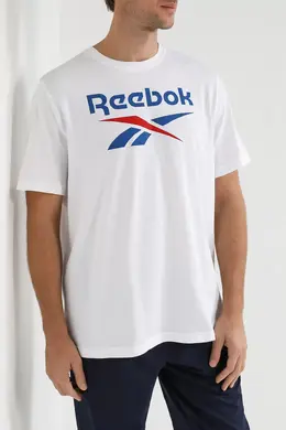 Reebok: Белая футболка 