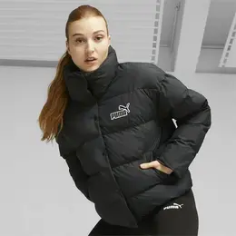 PUMA: Чёрный пуховик 