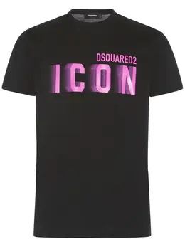 DSQUARED2: Хлопковая футболка  Icon