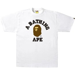 A BATHING APE: Белая футболка 