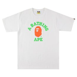 A BATHING APE: Белая футболка 