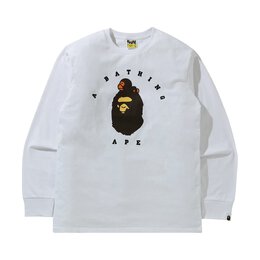 A BATHING APE: Белая футболка 