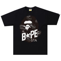 A BATHING APE: Чёрная футболка 