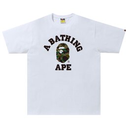 A BATHING APE: Белая футболка 