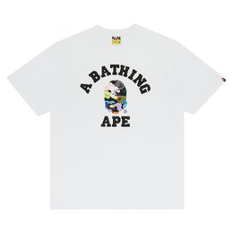 A BATHING APE: Белая футболка 