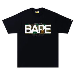 A BATHING APE: Чёрная футболка 