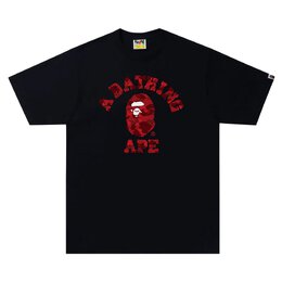 A BATHING APE: Чёрная футболка 