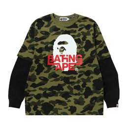 A BATHING APE: Зелёная футболка 