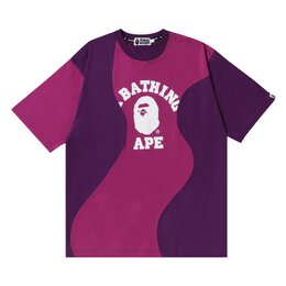 A BATHING APE: Фиолетовая футболка 