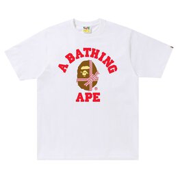 A BATHING APE: Белая футболка 