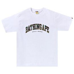 A BATHING APE: Белая футболка 