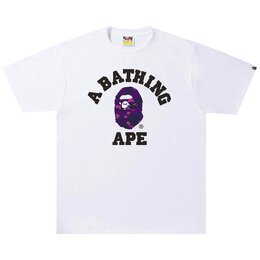 A BATHING APE: Белая футболка 