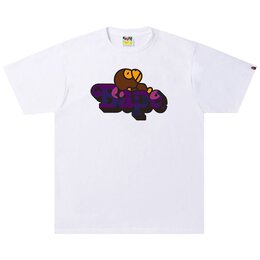 A BATHING APE: Белая футболка 