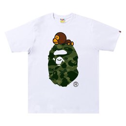 A BATHING APE: Белая футболка 