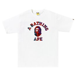 A BATHING APE: Белая футболка 