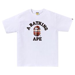 A BATHING APE: Белая футболка 