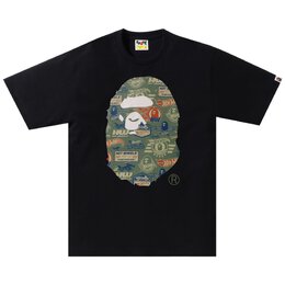 A BATHING APE: Чёрная футболка 