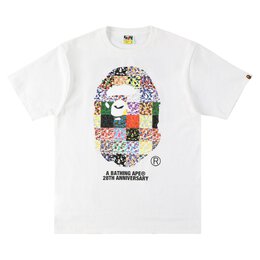 A BATHING APE: Белая футболка 