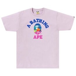 A BATHING APE: Фиолетовая футболка 