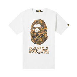 A BATHING APE: Белая футболка 