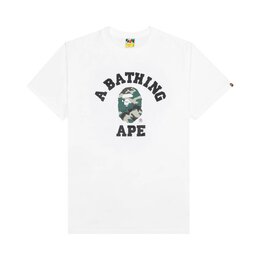 A BATHING APE: Белая футболка 