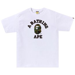 A BATHING APE: Белая футболка 