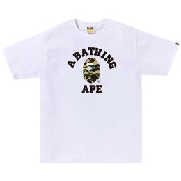 A BATHING APE: Белая футболка 