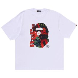 A BATHING APE: Белая футболка 