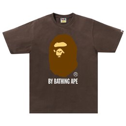 A BATHING APE: Коричневая футболка 