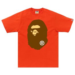 A BATHING APE: Оранжевая футболка 