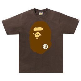 A BATHING APE: Коричневая футболка 