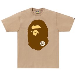 A BATHING APE: Бежевая футболка 