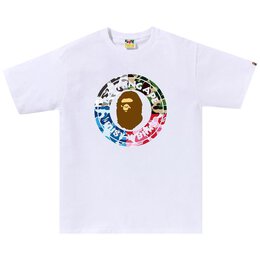 A BATHING APE: Белая футболка 