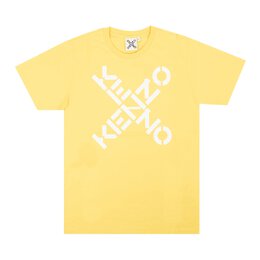 Kenzo: Жёлтая футболка  Big X